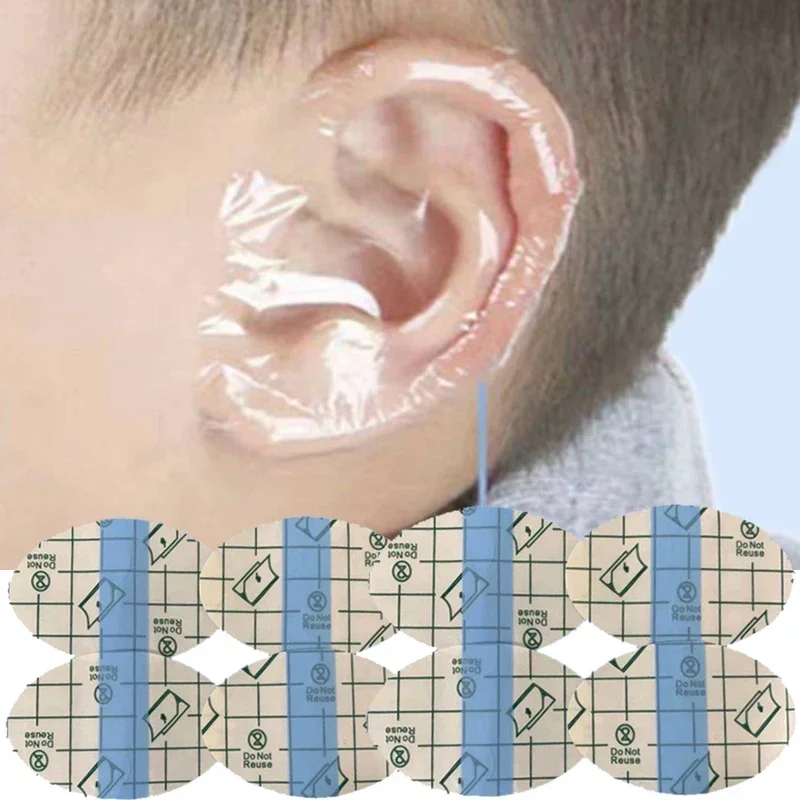 20/60/100pcs Baby Shampoo Ear Covers Waterproof Kids Shower Swimming Protection Ear Stickers Child Disposable Ear Cover