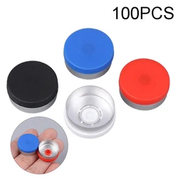 100pcs Medical Vial Cap Aluminum Cap Medical Bottle Cap OD 20mm Diameter Aluminum Flip Off Cap