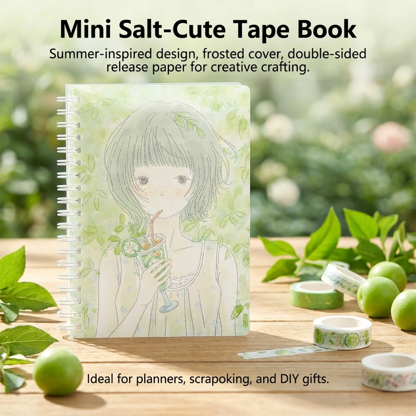 DIY Crafting Double Sided Tape Kawaii Stationery Adhesive for Scrapbooking Journaling Cute Decorative PET Glue Roll