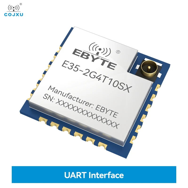 

TLSR8208 UART 2.4G Serial Port Transparent Transmission Module COJXU E35-2G4T10SX Ipex Antenna Low Power Long Distance