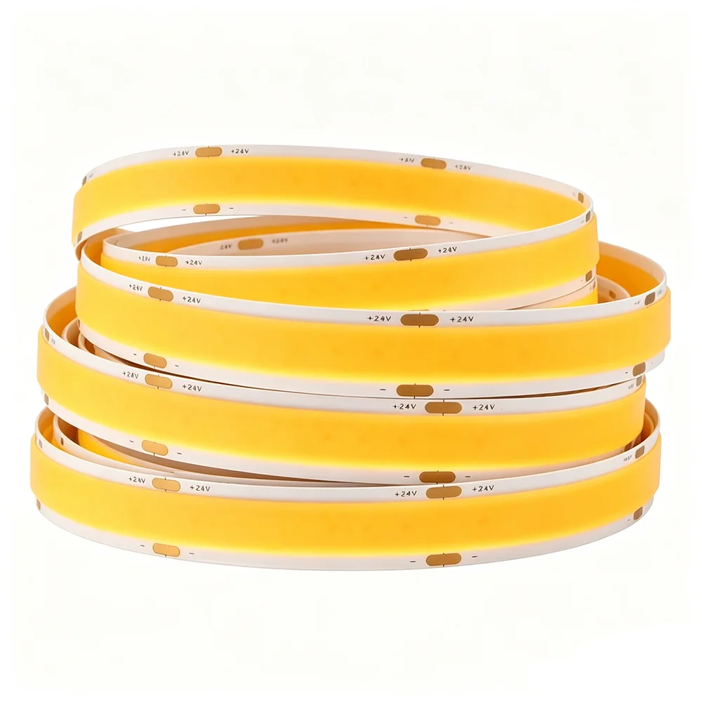 5m DC24V Ultra Bright COB LED Strip Lights Three Rows 960leds/m 15mm 25W/m High Density Flexible LED Tape Lamp 3000k 4000k 6000k