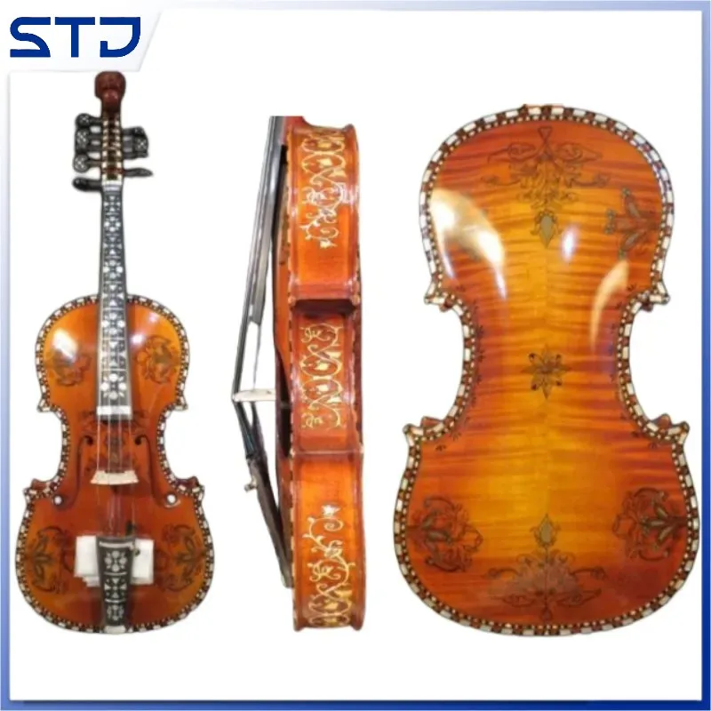 

Concert Deluxe fancy Norwegian fiddle 15 1/2" viola (4*5) of professional Hardanger fiddle