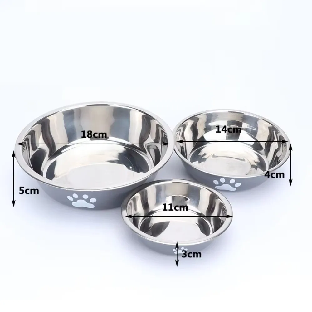 New Large Capacity Dog Bowl Stainless Steel Anti-slip Cat Bowl Double-layer Anti-rust Dog Water Bowl Suitable for Puppies - view 6