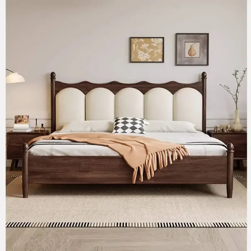 

Designer Princess Double Bed Bedroom Waterproof Wooden Luxury Double Bed Full Size Headboards Camas De Dormitorio Furniture