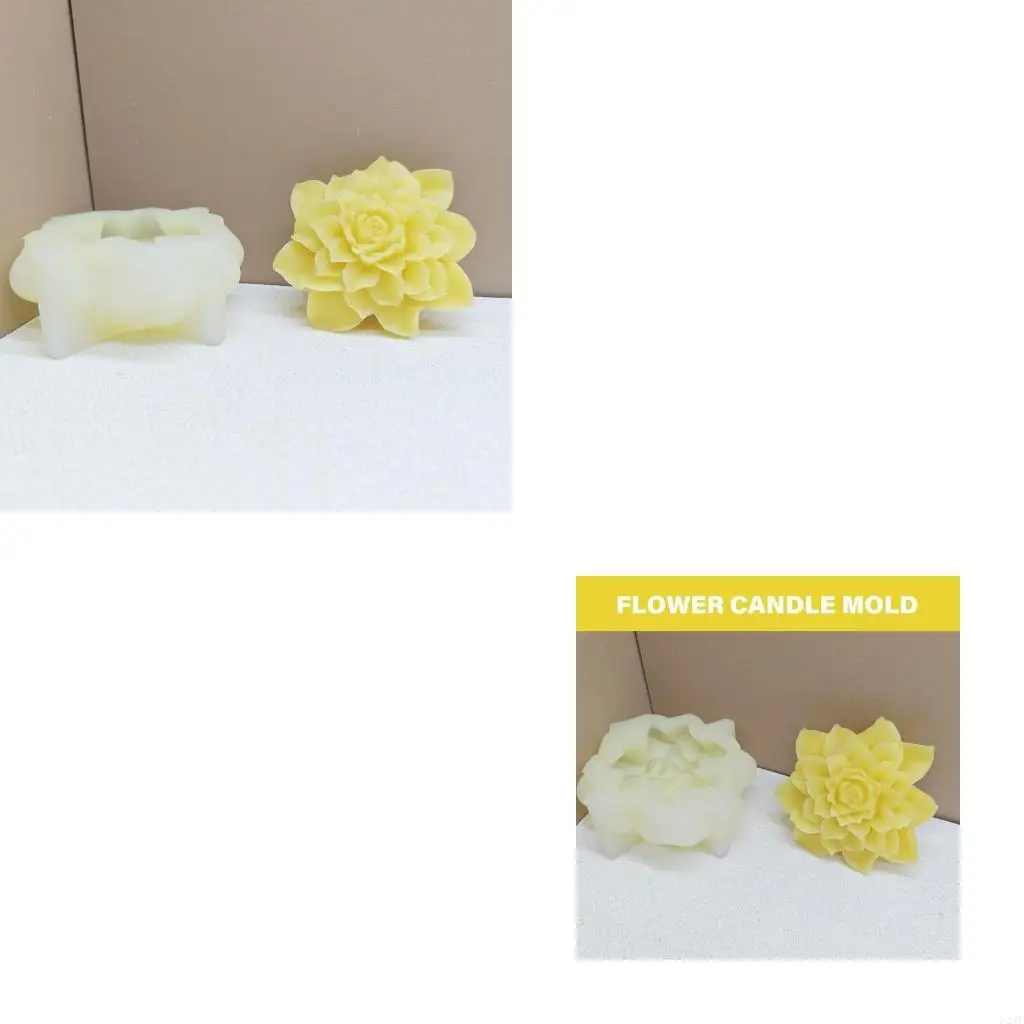 

Flower Shaped Plaster Collectible Silicone Mold