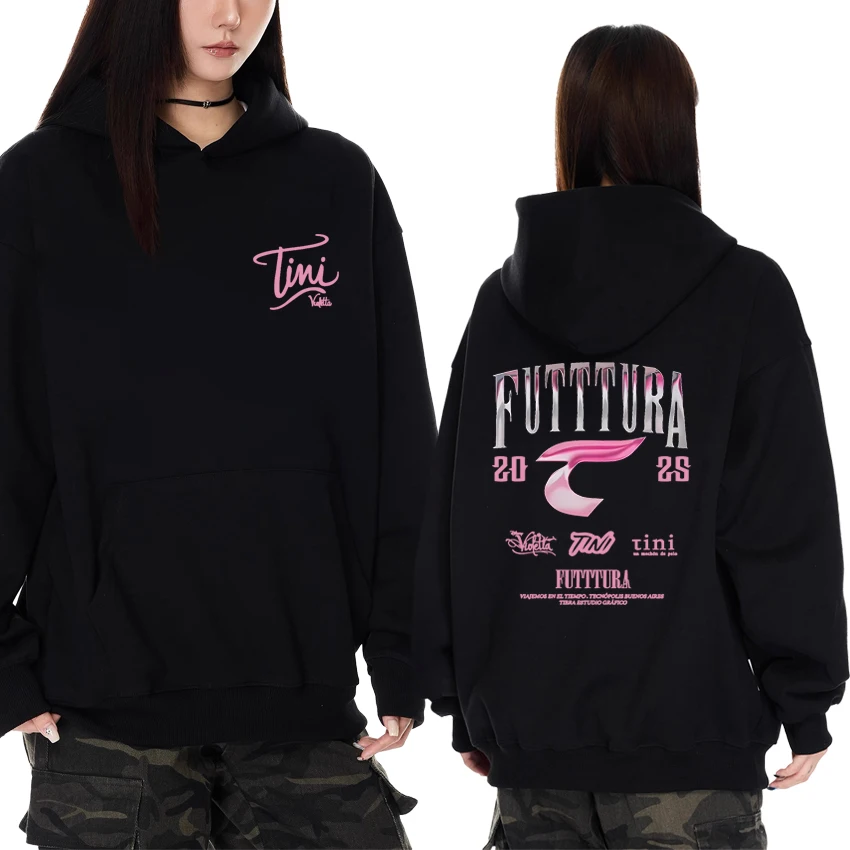

Hot Singer TINI STOESSEL Futtura New in Album Double Sided printed Hoodies Men women fashion Sweatshirt Unisex Fleece pullover