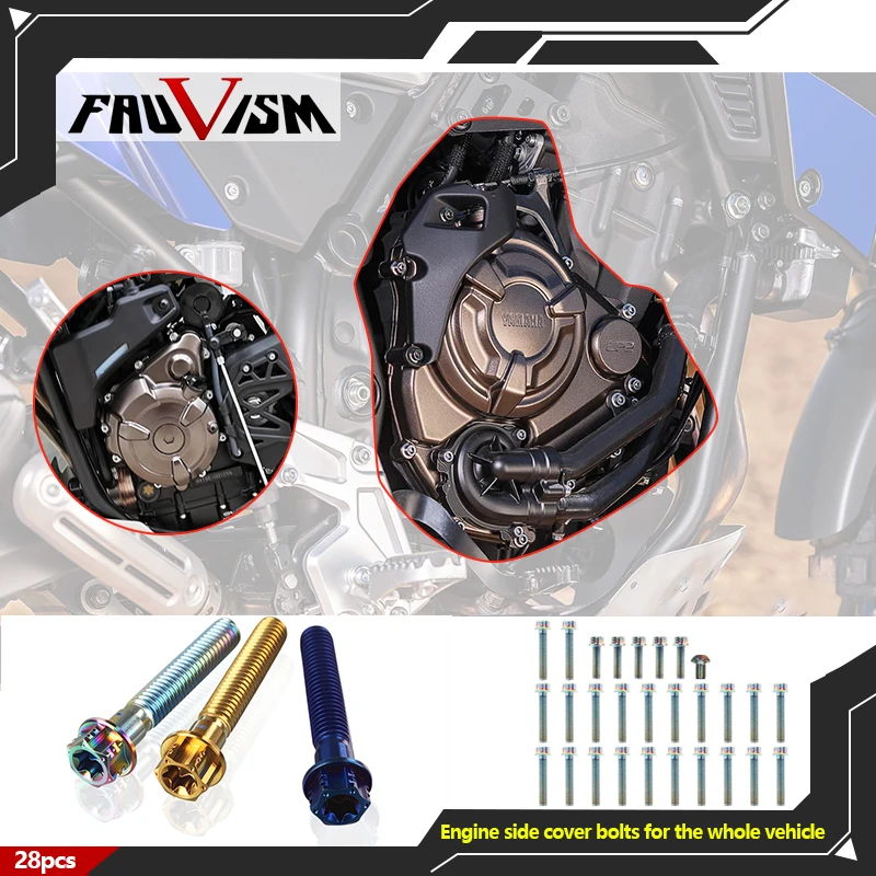 

Motorcycle engine mounting bolts for Yamaha Tenere 700 XTZ 700, high-rigidity screws, corrosion-resistant replacement parts