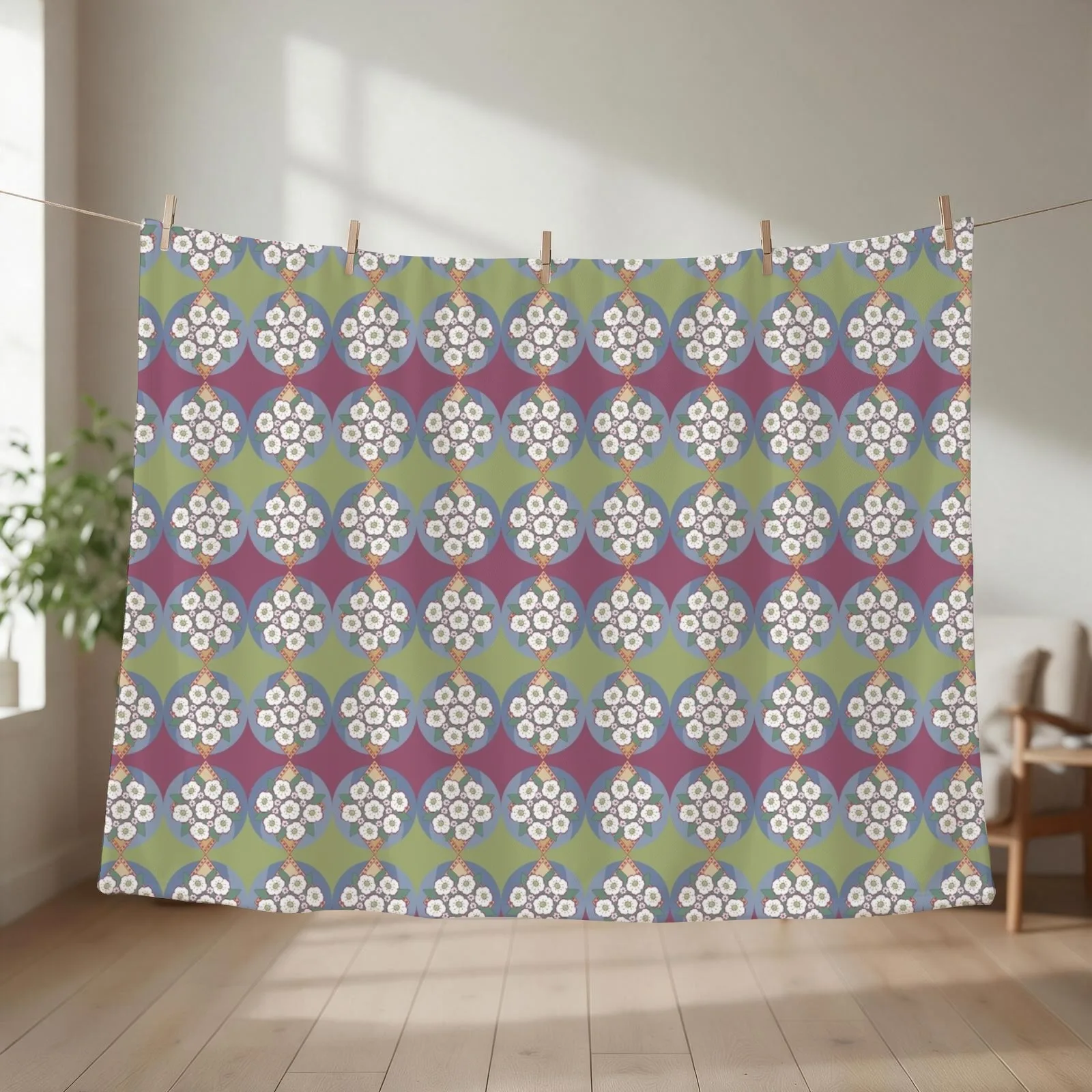 Pennsylvania State Flower: Mountain Laurel Throw Blanket