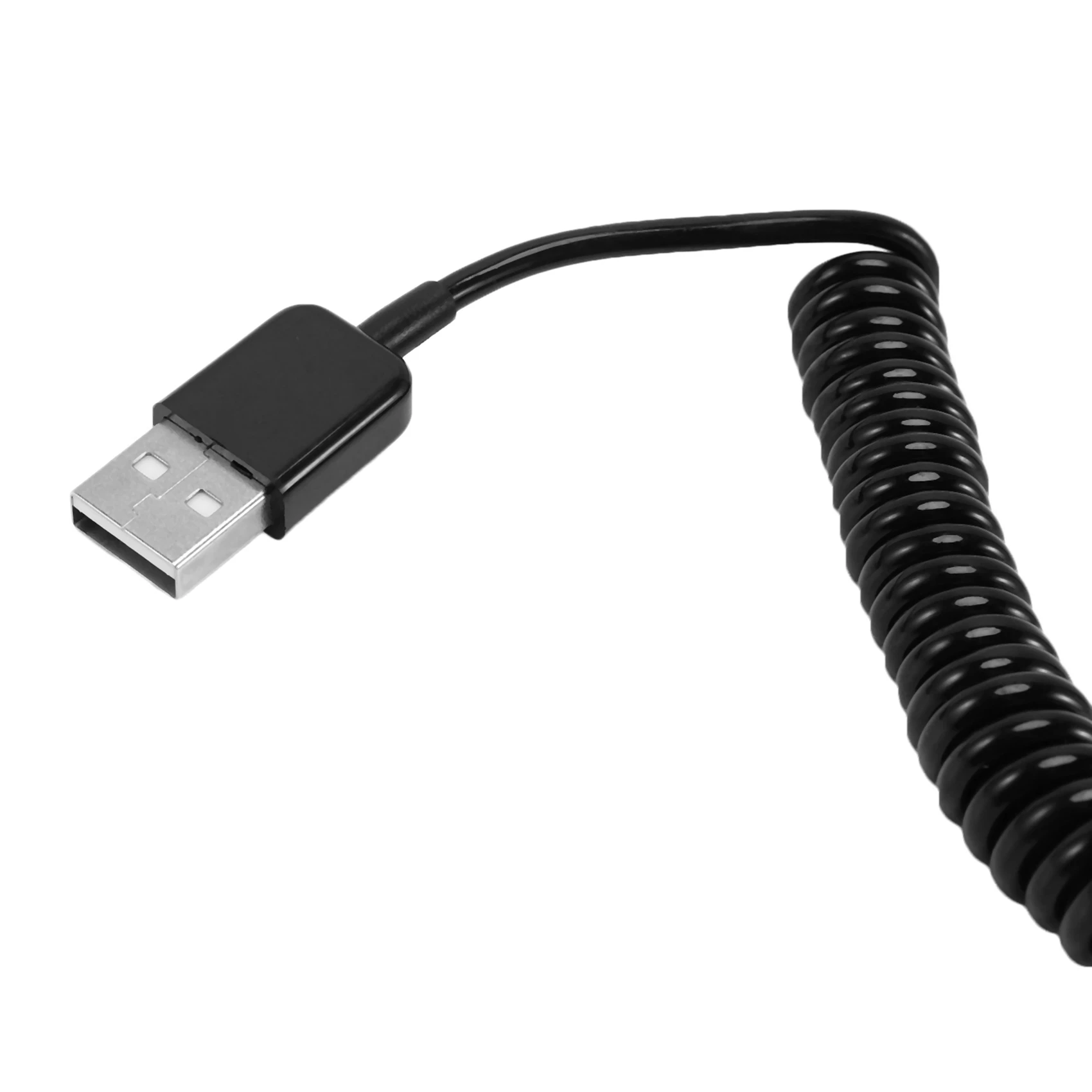 L72A-2X Spiral Coiled USB A Male To A Female Adapter Adaptor Cable 1M 3FT