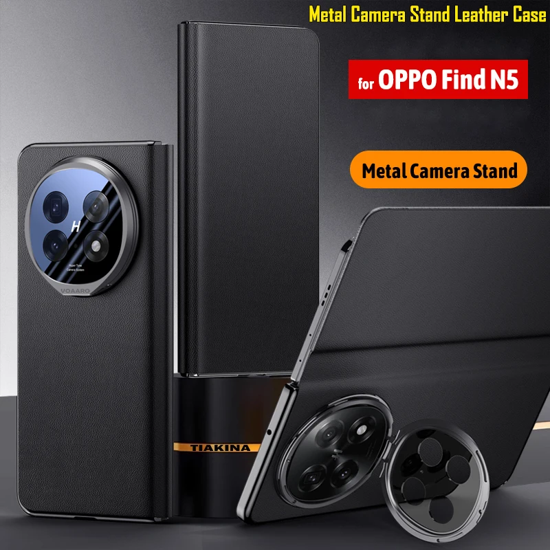 

Camera Stand Funda for OPPO Find N5 Case for OPPO Find N5 Smart Touch View Window Flip Leather Case Wake up Sleeping Cover