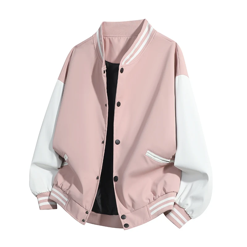 

QF02 3D стерео Diaam Retro Color Blo Бейсбольная куртка для мужчин и женщин Stand Fit Long Sve из полиэфирного волокна