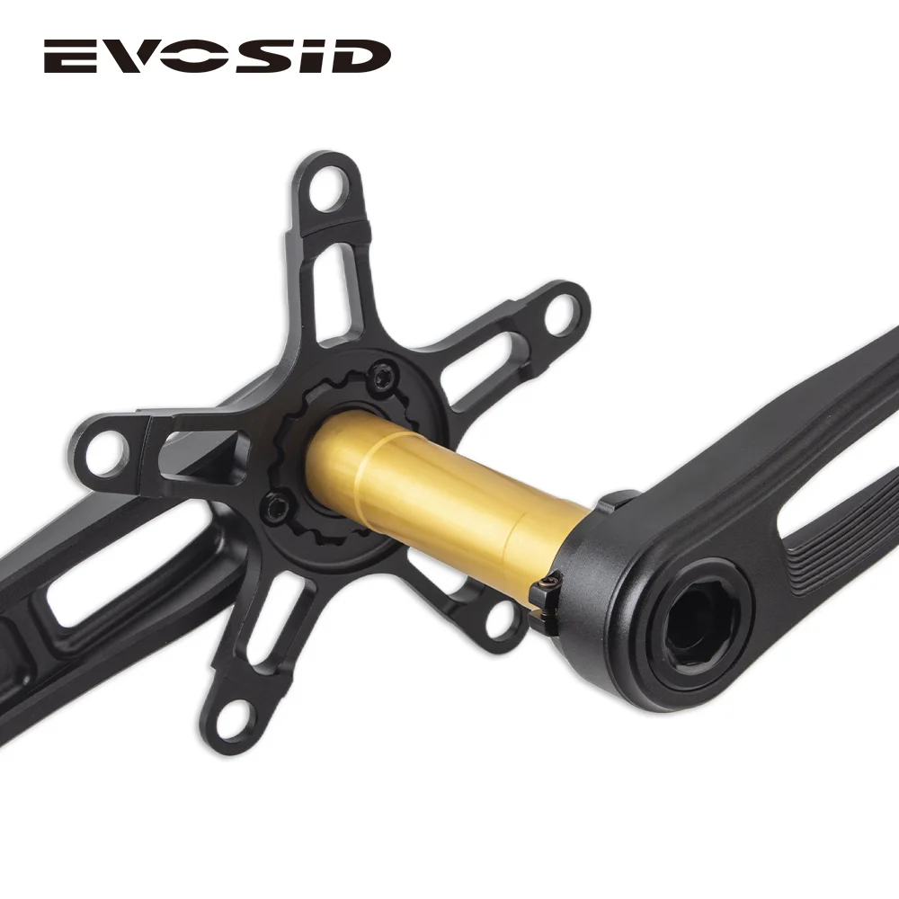 EVOSID 130BCD Bicycle Crankset Ultralight Road Folding Bike Hollow Tech Crank 165 170mm With Bolt BCD130 CNC Crankset