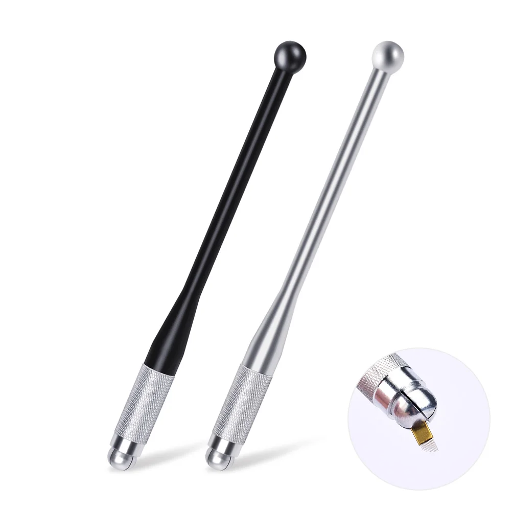 

Permanent cosmetic makeup manual pen, cross-locked blades handy eyebrow tattoo 3D microblading pen