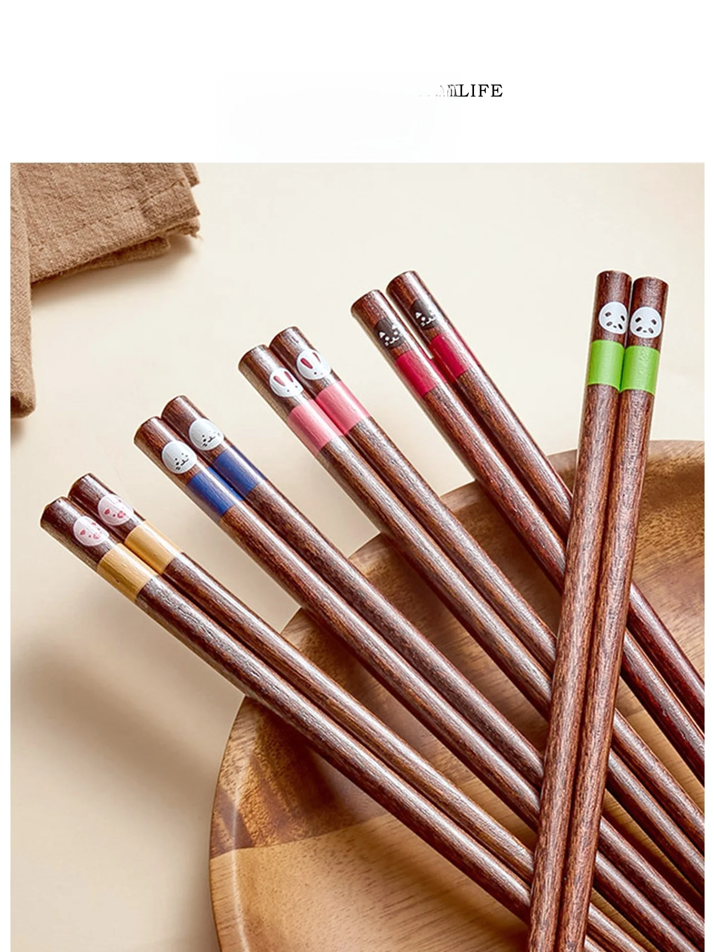 Tlife Japanese Sle Home Use Marlas Wood Individual Chopstis Fly Separate Meal Chopstis Wooden Residence