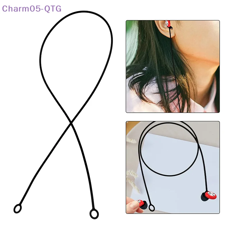 NEW Outdoor Earplugs Earbud Lanyard Work Travel Sleep Connector Cord Anti-lost Rope Silica Gel Earphone Strap