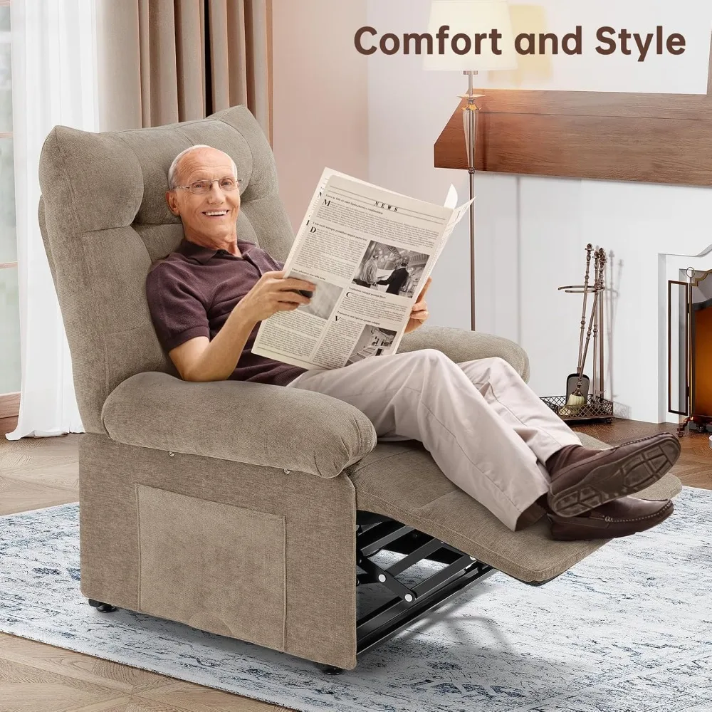 Power Lift Recliner Chair for Elderly, Triple Motor Lift Chair with Infinite Position,Electric Stand Assist Seniors,Single Sofa