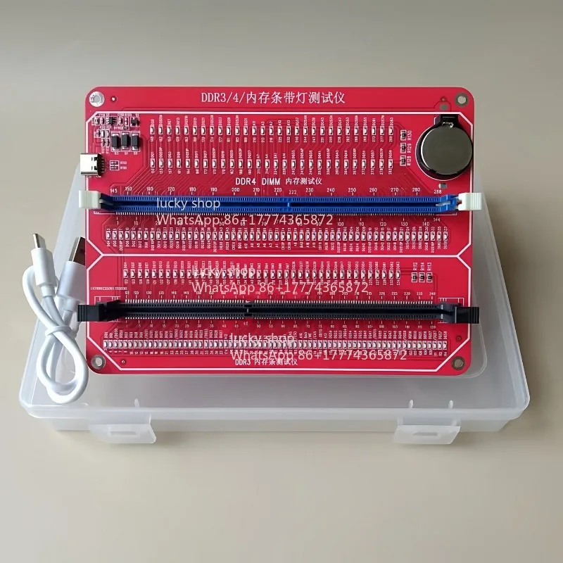 

Desktop DDR3/4/5 Memory Tester Memory Bar Detection Tool Lamp Tester Computer Fault Diagnosis