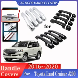 For Toyota Land Cruiser J200 200 Roraima facelift 2016-2020 Car Door Handle Covers Exterior Scratch Protective Decor Accessories