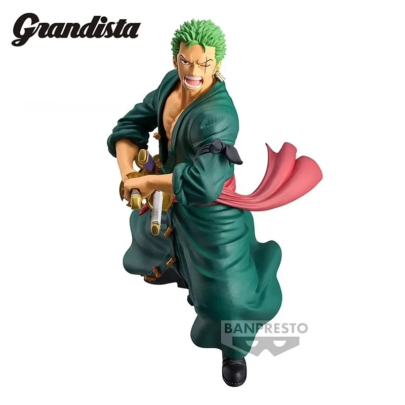 In Stock Original BANDAI Banpresto Grandista One Piece Figure Roronoa Zoro Anime Figure Model Toys Collection Ornaments Gifts