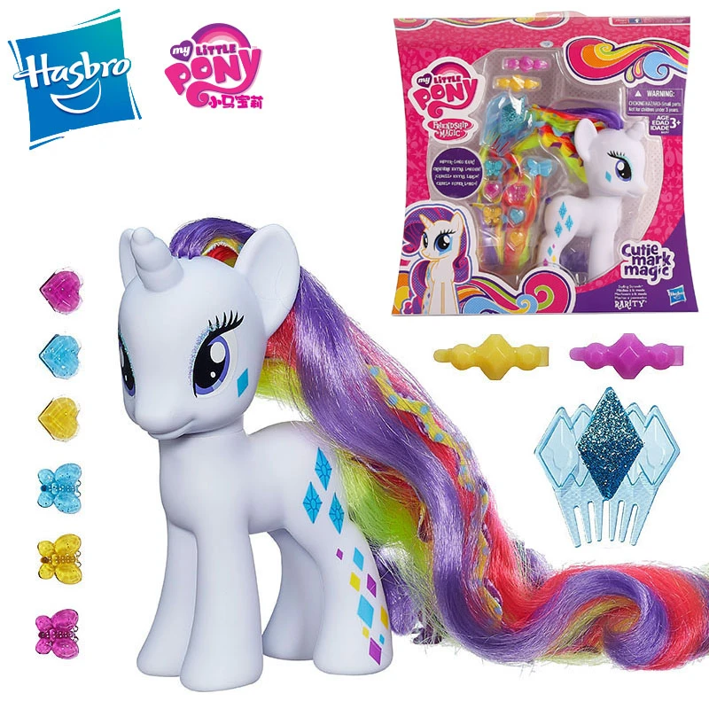 Hasbro Anime My Little Pony Friendship Is Magic Fluttershy Rarity Twilight Sparkle Gifts for Children Action Figure Model Toys