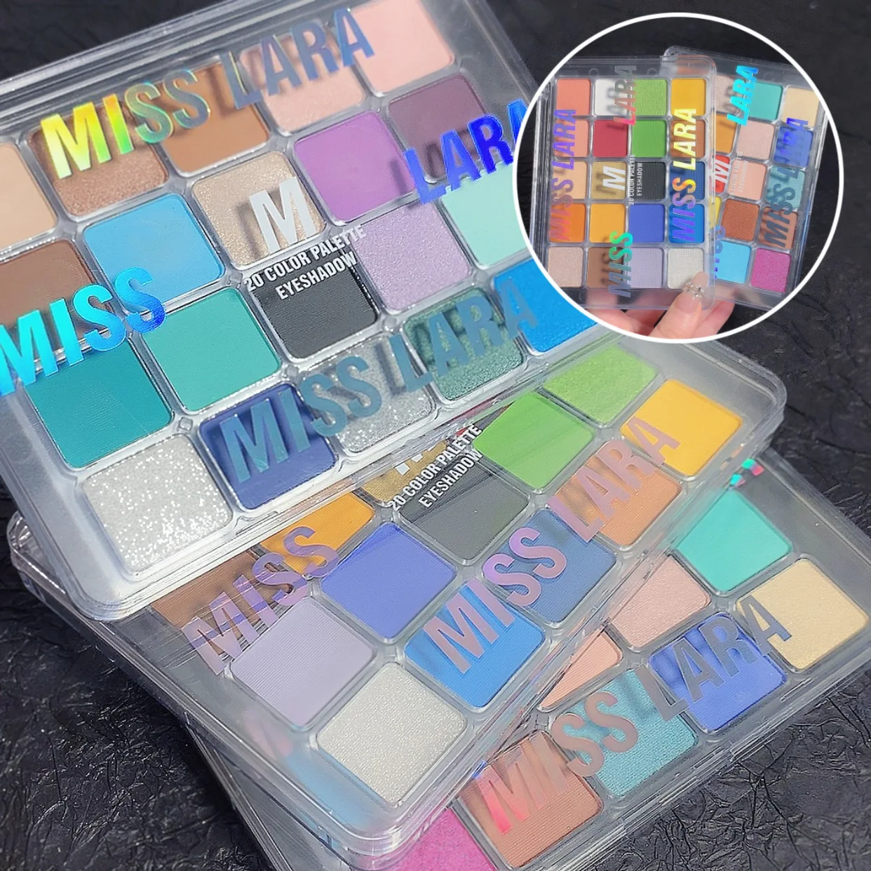 Misslara 20พาเลทอายแชโดว์ Azure Galaxy COLOUR อายแชโดว์แบบด้านประกายมุกสีสันสดใสสำหรับฤดูร้อนเครื่องสำอางแต่งหน้า