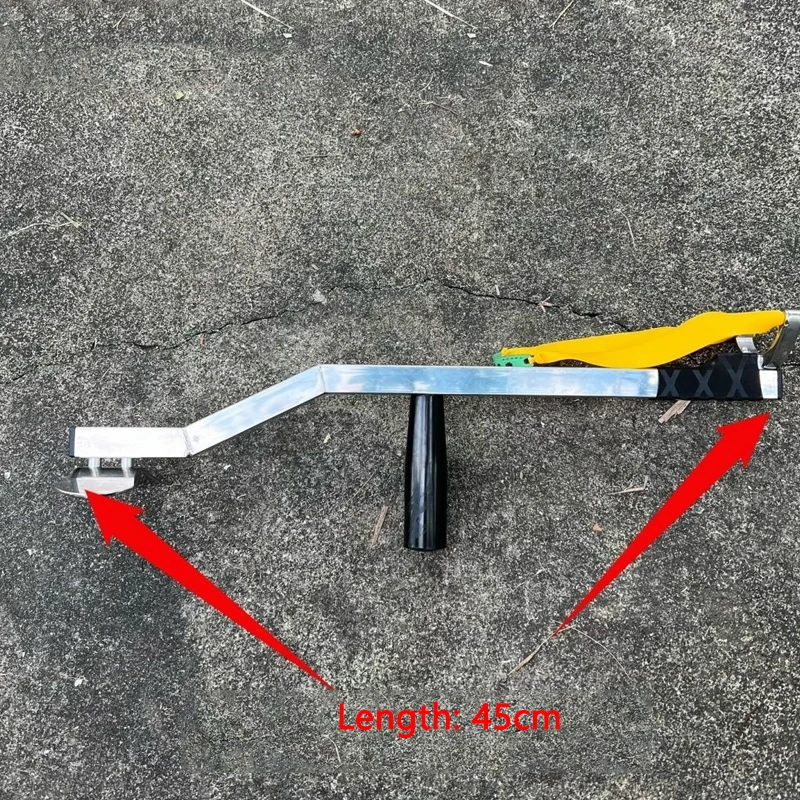 Outdoor Portable EDC Creative Flat Leather Slingshot Camping and Hiking Stainless Steel  Tool view 5