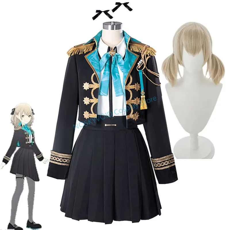 

Яркий костюм для косплея BAD SQUAD Azusawa Kohane и парики Project Sekai Colorful Stage! VBS Виртуальная певица JK Униформа Юбки