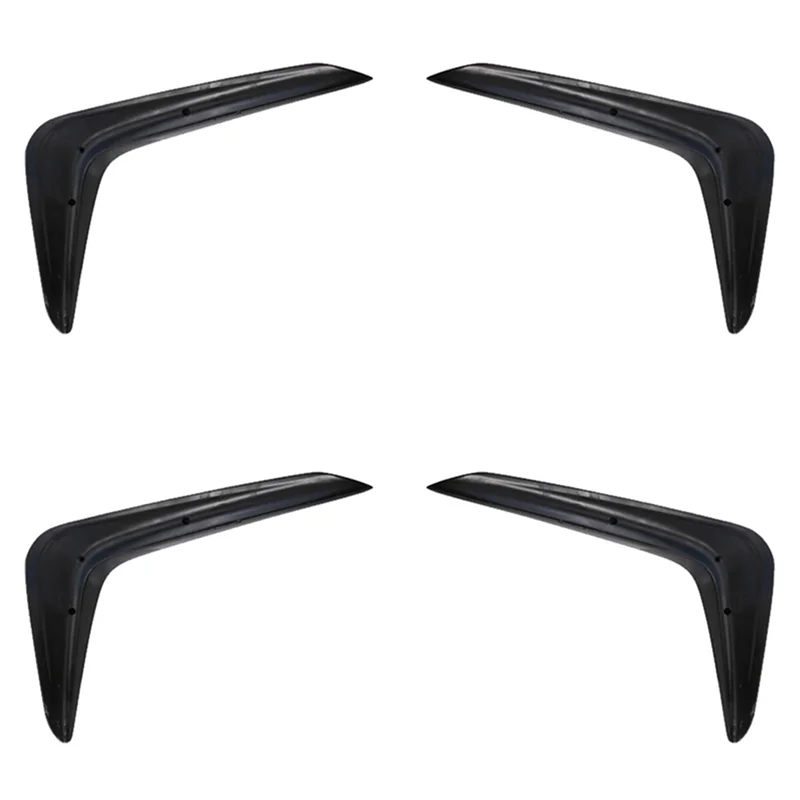 A04E-2Pair Front Bumper Fog Light Eyebrow Wind Knife For VW Polo Plus 2019-2022 Fog Lamp Eyebrows Spoiler Splitter Trim Cover