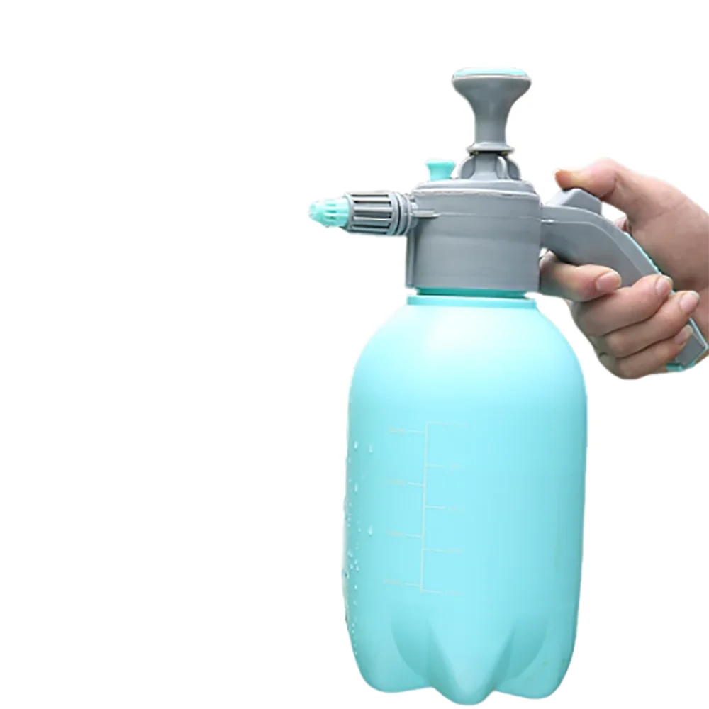 2L Capacity Watering Pot Adjustable Nozzle Manual Pressurized Garden Sprayer Gardening Use Thickened Material Spray Bottle