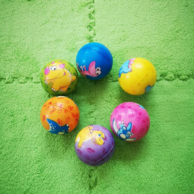 6pcs 6.3cm Squeeze Ball Toy Football Basketball Soft Foam Sponge Anti stress Baseball Tennis Toys for Kids Children