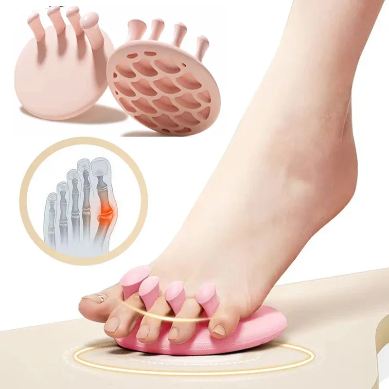 Arco pé trainer fitness perna dedos função plantar exercitador polegar valgus corrector dedo do pé talas nádegas arco trainer 1 par