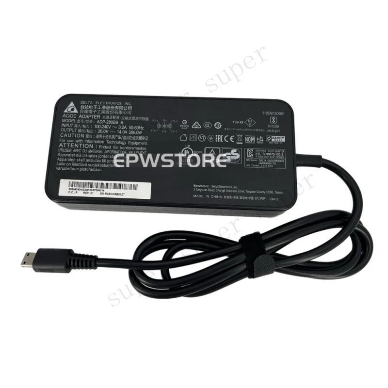 S+   Delta 20V 14A 280W AC Adapter Charger For MSI GP76 Leopard 12UHO 12UGS 11UG-076