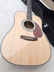 6-string acoustic guitar with EQ, redwood fingerboard, and colorful edges on the body, of high quality and guaranteed quality