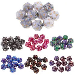 10pcs 20 Sided Dice D20 Polyhedral Dice for Game Role Playing Game High Quality Red Blue Polyhedral Dices Numbers Dials Desktop