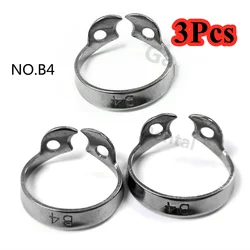 3Pcs Dental Rubber Dam Clamp Endodontic Treament Surgical Stainless Steel Instrument #B4