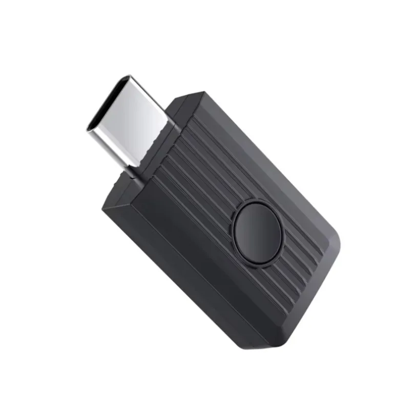 USB C Bluetooth 6.0 Audio Transmitter AURACAST Broadcast LE Audio Wireless Dongle QCC Chip aptX HD for TV PC Gaming Headphone