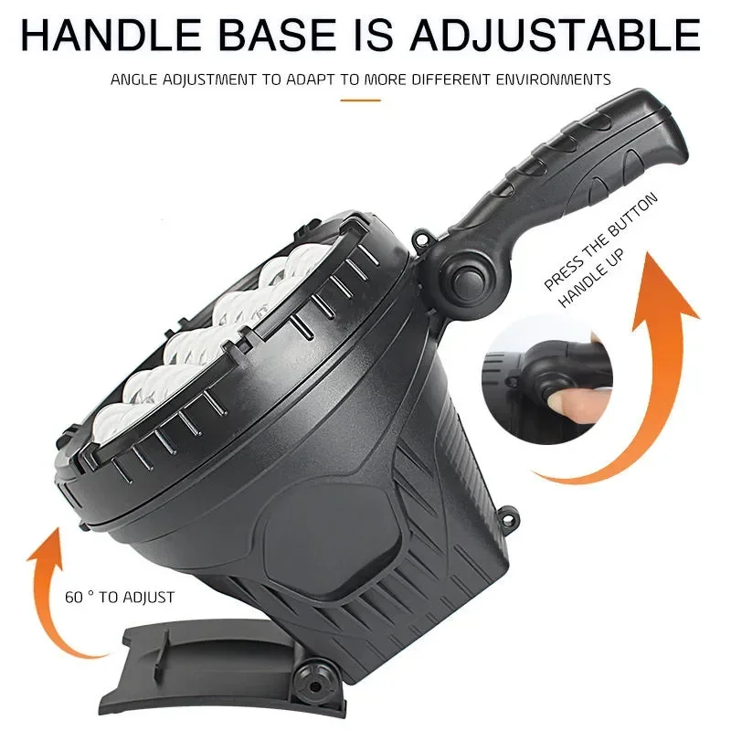 High Spotlight Super Bright Spot Torch USB Rechargeable Searchlight Power Bank Handle Lantern Outdoor Portable Led Flashlight