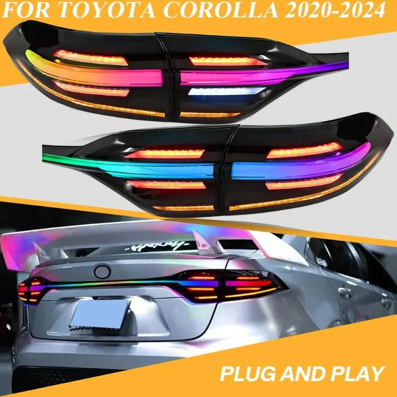 

Для Toyota Corolla 2020-2024 RGB светодиодные задние фонари с последовательным указателем поворота