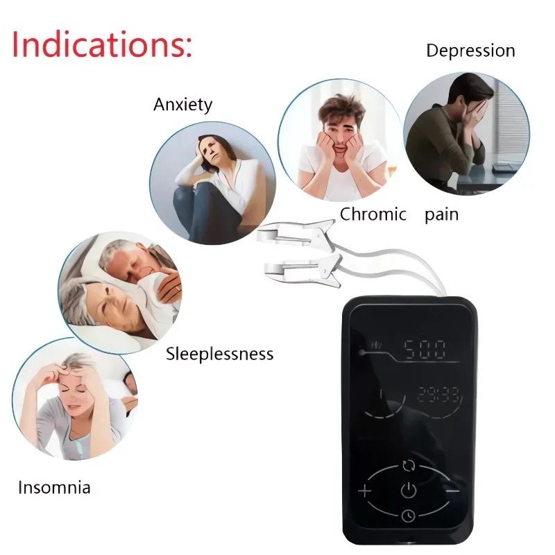 

Sleep Aid Device CES Sleeping Therapy Instrument Insomnia Anxiety Depression Tens Machine Transcranial Microcurrent