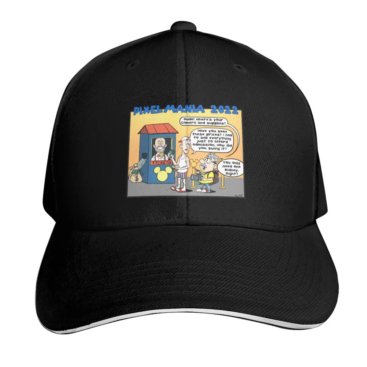 PixelMania2K22 Official Tee Baseball Cap Lightweight Packable Gift for Him Her Casual Daily Wear