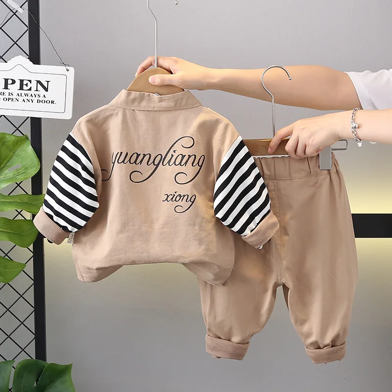 New Autumn Baby Clothes Set Children Boys Long Sleeved Jacket Pants 2Pcs/Sets Kids Clothing Infant Costume Toddler Tracksuits