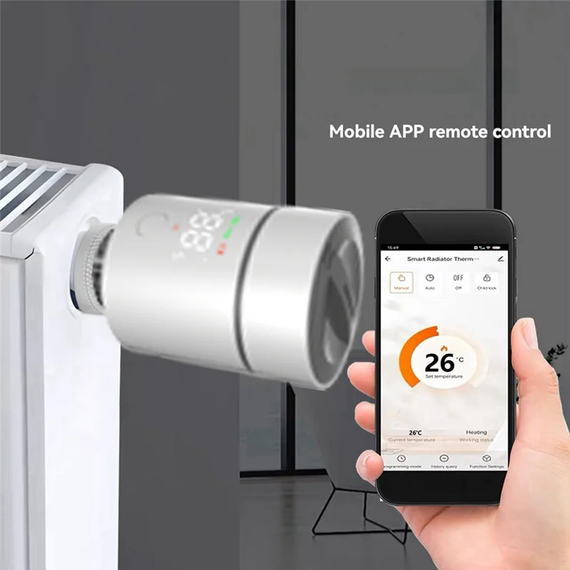 Tuya Wifi Smart Thermostat TRV Thermostatic Radiator Valve Actuator Temperature Control Smart Home Voice Home