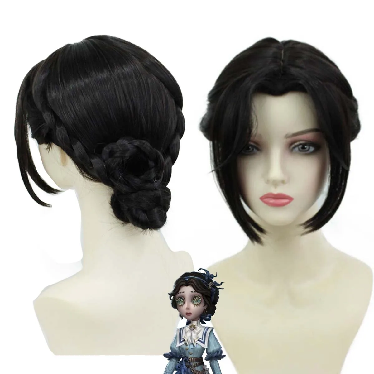 Game Identity V Cosplay Doctor Eternal Flower Braided Hair Wig For Women