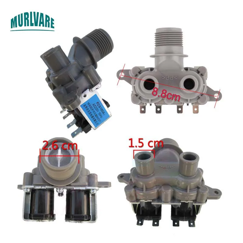 رأس مزدوج صمام مدخل المياه ، صمام الملف اللولبي لباناسونيك ، غسالة النابض ، FCS180A ، XQB65 ، XQB75 سلسلة