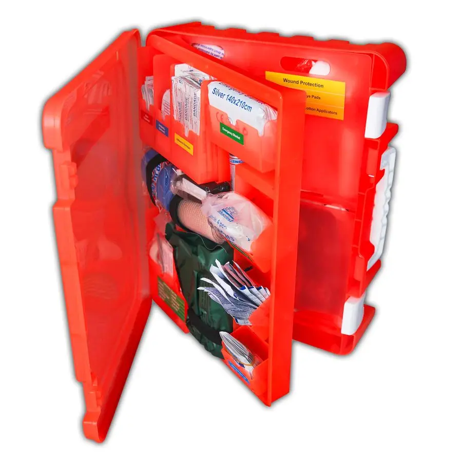 Kit di pronto soccorso, kit traumatico per 100 persone, 217 pezzi, conforme ANSI 2021, supera le standard OSHA, pronto per traumi AB2660, per workplac