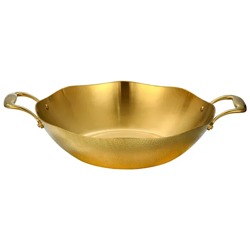 

Stainless Steel Hot Pot Basin Thickened Three-Layer Steel Soup Two-Flavor