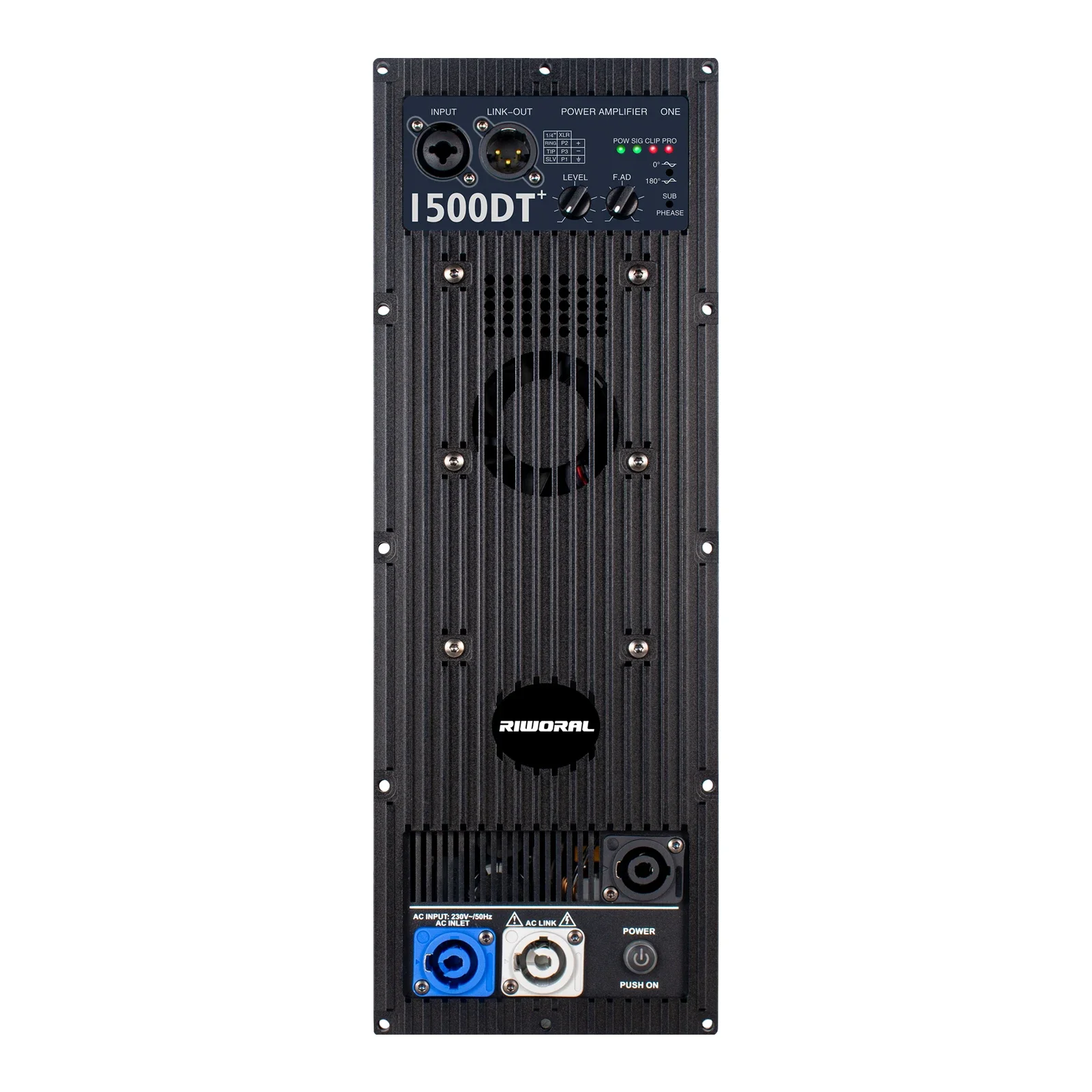 Placa de módulo amplificador de subwoofer Clase D 1500DT, amplificador de potencia de altavoz grande de 1500W, molde para line array