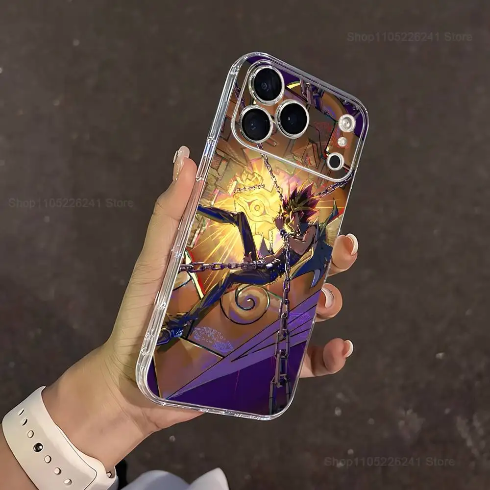 Etui silikonowe, przezroczyste, miękkie na iPhone 16, 13, 12, 11, 17, 14, 15, Pro, Max, Plus, X, XS, XR, SE, Mini z motywem gry Yu-Gi-Oh!