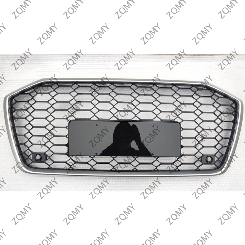 

W/Logo For Audi A6/A6L/S6 2019 2020 2021-2023 2024 Car Front Bumper Grille Centre Panel Styling Upper Grill (Modify RS6 style)