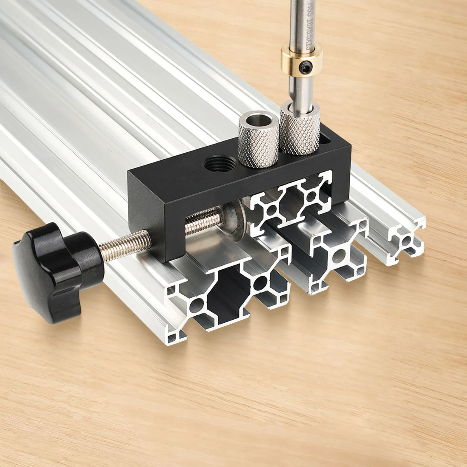Adjustable Drill Sleeve Tool Countersinking Guide Aluminum Profile Jig Easy To Use For Aluminum Profiles 2020 2040